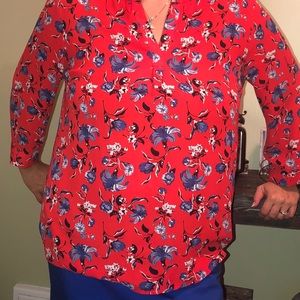 3 for $20 & 15%-Bold red dress shirt w/bold blue